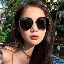 Sun glasses female 2021 new anti-ultraviolet polarizer sunglasses female ins big face thin glasses female Korean version