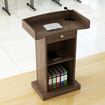 With drawer podium simple modern speech desk the host of the ceremony