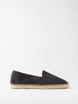 The Resort Co Mens Suede Canvas Sandals