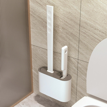 Toilet toilet brush household no dead corner silicone toilet brush hanging wall cleaning artifact wall-mounted set Net Red