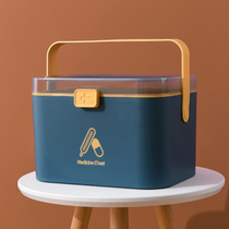 Household medicine box medical emergency medical care medicine storage box small large capacity Family empty box extra large