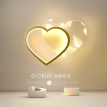 Wall lamp bedroom light luxury feather creative living room background wall lamp 2021 new modern simple bedside lamp wall lamp