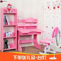 Learning table childrens learning table and chair set can lift primary school desk correction posture simple childrens writing table