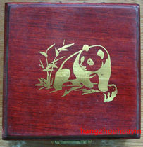 1990 1 oz Refined Silver Cat Box 1 Oz Refined Panda Silver Coin Original Boxwood Box Silver Cat Original Box