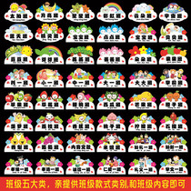 High-grade acrylic house number kindergarten door card creative PVC class card school classroom door plate customization