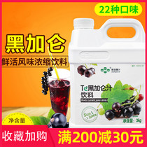 Fresh black currant juice black currant concentrated beverage thick pulp 3kg milk tea raw material black currant pulp