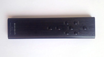Black brushed aluminum pre-amp remote control
