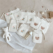 Custom Korean baby bed storage hanging bag Cart bag Diaper diaper bottle baby toy storage bag Storage bag