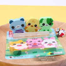 Japans DAISO rabbit cat hamster chicken duck cartoon animal shape eraser outfit Childrens rubber