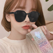 Sunglasses female Korean tide ins retro round face small face Street shooting personality ulzzang Net red UV sun glasses
