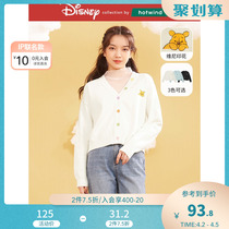 (Small Bear Vini Series) Hot Air 2022 Spring Autumn Season New Knit Cardio-hoodie Fresh Sweetness Sweater Woman