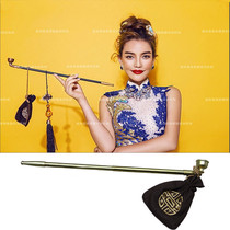 Old-fashioned retro smog Rod dry pipe studio wedding photography creative props to take pictures of ancient costumes Chinese style props