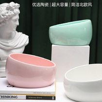 vivipet pet ceramic cat bowl water basin water bowl 1000ml large capacity multi cat family Bowl Bowl Bowl