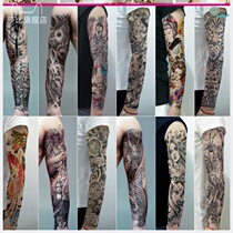 Full arm one 6 flower arm tattoo stickers waterproof and sweat-proof durable men and women full arm tattoo Guan Gong carp Monkey King