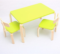 Solid wood childrens table and chair set childrens table and chair wooden baby learning square table chair childrens table eating table