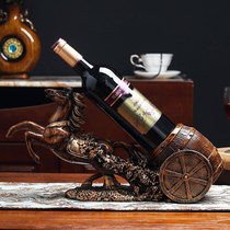 New Chinese style high-grade wine rack red wine rack red wine bottle shelf European wine cabinet creative bracket ornaments