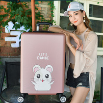 Suitcase female trolley box custom cartoon cute suitcase 20 inch student 24 inch fashion code suitcase male 26