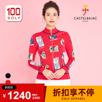 Castelbajac(C) Golf Womens Art coat fashion print sweater womens sports jacket