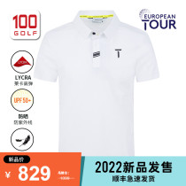 EuroeanTour Eurotour Golf Clothing Men Short Sleeve T-shirt 22 Summer Speed Dry Collar Polo Shirts