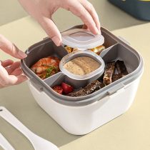 Salad Bento Box Fruit Box Microwaveable Light Food Lunch Box Japanese Portable Sandwich Fat Reduction Lunch Box with Dip Box