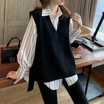 Autumn Winter Gestation Women Dress Spring Autumn New Suit Out Fashion Models Two Sets Spring Casual Shirts Spring Dress Blouse Summer