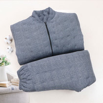 Handmade cotton-padded jacket cotton-wadded trousers middle-aged winter thick warm suit adult men and women cotton loose high-waisted trousers