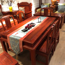 Seven-piece package table for the big fruit purple sandalwood (Pterocarpus macarocarpus)