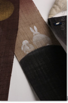 Kyoto Kyodo Temple round moon fine hanging shaft hand drawing and wind Four Seasons wall decoration wall hanging Japan