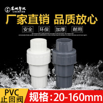 PVC check valve water supply pipe check valve plastic check valve down pipe valve fittings 25 pipe fittings 32 50 75