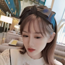 Small fragrance bow wide-brimmed hairband female Korean net red temperament hairpin simple and wild out hair accessories headband