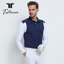 Golf clothing mens long sleeve polo shirt autumn and winter fashion Sports color color T-shirt quick-drying breathable slim versatile
