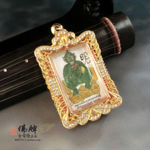 Azan Ming teacher pro-made five-eyed four-ear Buddha brand fifteen years Thai Jewelry pendant necklace pendant Buddhist supplies