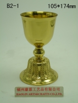  Catholic Christian Church Liturgical supplies Holy Relics Communion cup Holy Grail Brass height 174mm