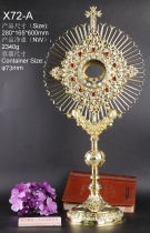  Christian Catholic Church liturgical supplies Church relics Brass Pure Copper Eucharist Light height 600mm
