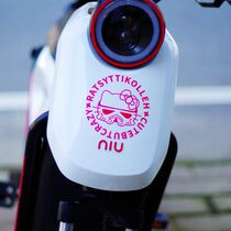 Calf car stickers creative text decorative stickers Star Wars kitty cute car stickers Fuel tank cover body reflective stickers