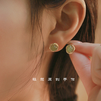 Jiangnan Spring * Natural and Tian Yuear nail decoration 925 silver not easy to be allergic to gentle qi and light lavish with small crowdsourced