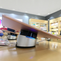 Apple ipad computer experience store round crystal real machine anti-theft alarm for Huawei tablet display bracket