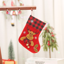 Christmas Socks Gift Bag Gift Bag Christmas Tree Decoration Children Candy Bag Seniors Snowman Socks Creative Pendant