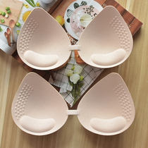 Latex chest pad insert one-piece thin big breast womens sports underwear yoga suit replacement bra support large size gasket