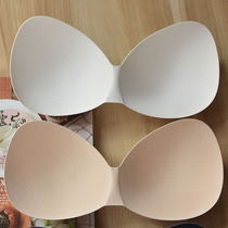 Beautiful back latex chest pad summer thin breathable women's big chest show small one-piece sports underwear sponge replacement insert