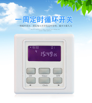 86 type wall mounting timing switch controller 220V panel with password UV disinfection lamp one week cycle memory
