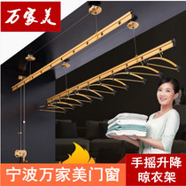 Ningbo lifting clothes drying rack balcony hand-cranked double pole automatic indoor drying clothes rack