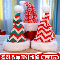 Christmas Hats Adults Santa Head Accessories Children Kindergarten Creativity Small Gifts Plush Snowman Christmas Hats