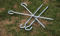 Outdoor Tent Fixed Ground Nails Lengthened Battalion Nail Super Coarse Steel Nail Sky Curtain Camp Nails