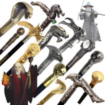 COS Wizard Wand Crystal Ball Magic Scepter King Egyptian Scepter Skull Scepter Maleficent Scepter