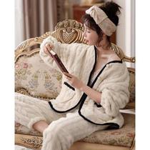 Pajamas Woman Coral Velvet Winter Han Edition Students Lovely Simple Fashion Family Clothes
