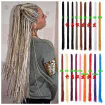  Black wig Dirty braided ZIZI BOX Braids Three-strand braided pigtail straight hair 60cm Russian Wig