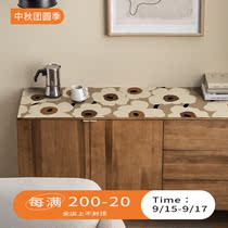ins leather side cabinet mat tablecloth waterproof and oil-proof disposable porch mat side corner cabinet rectangular cabinet mat