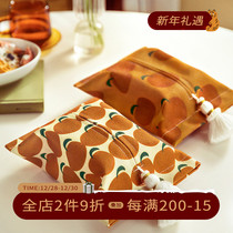 Daji Dali Paper Pumping Hong Kong Wind Tissue Box ins Decorative Tissue Cover Office Home Living Room Car