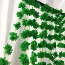 Decorative colorful chiffon flower pull strip Kindergarten mall Wedding store material charm Exhibition hall corridor